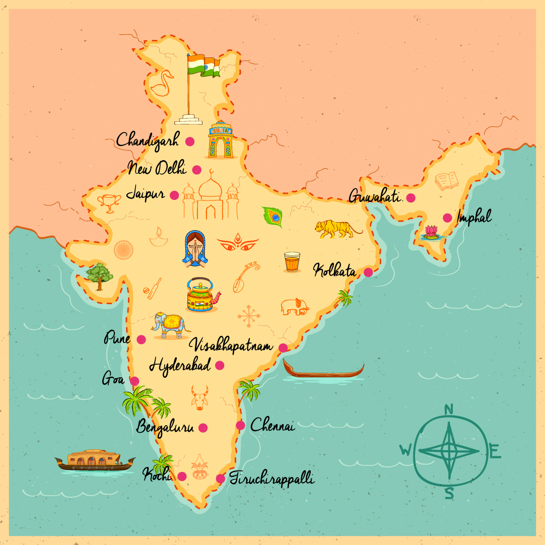map of India