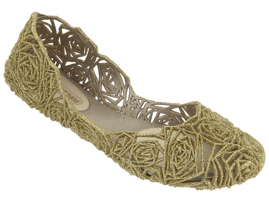 Melissa Campana Vita in Gold Glitter