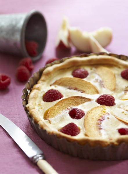 Peach and Raspberry Tart