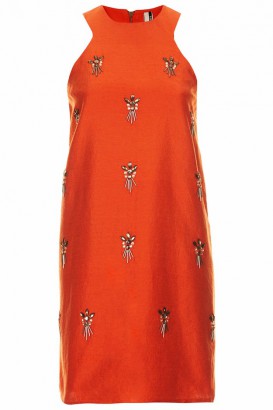Topshop Embellished A Line Dress, Approx. USD118