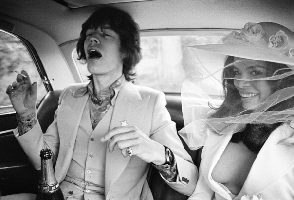 Mick and Bianca Jagger 