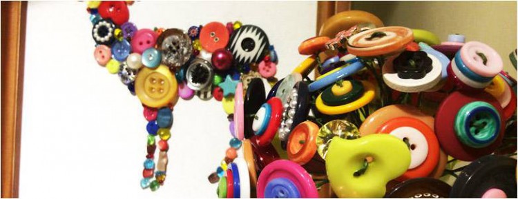 Upcycled art piece