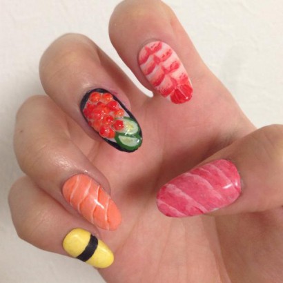 Sushi Nail Art