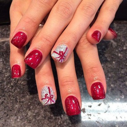 Festive nail art