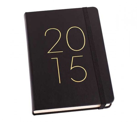 Kikki.k 2015 Black A5 Daily Leather Diary, SGD54.90