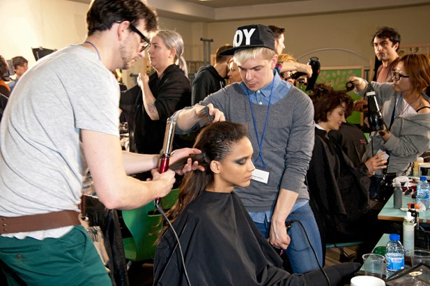 Behind the scenes at fashion week