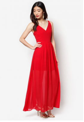 knee length dresses for ladies Nora Belted Maxi Dress  savra