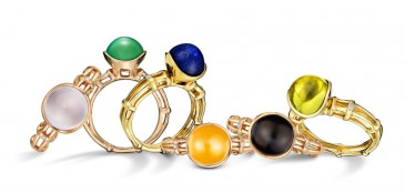 Glorious Gems: Goldheart Jewelry MODE Couleur rings