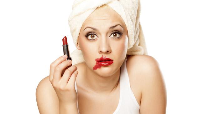 Smudged Lipstick
