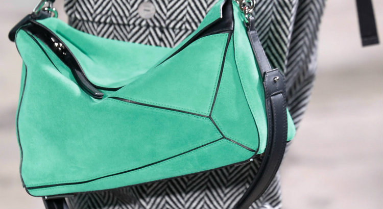 Loewe 2010s Small Green Puzzle Bag · INTO