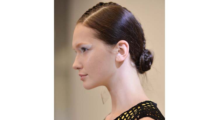 Braided low bun