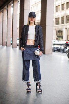 "Don't wear navy blue and black together."