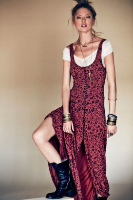 Dress over T-shirt trend