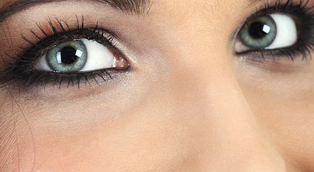 Applying too much black eyeliner on your waterline