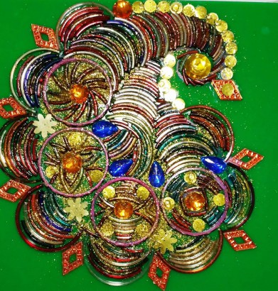 Rangoli art making session by Vijaya Mohan