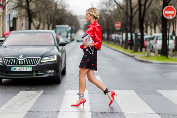 Vinyl shoes and jacket