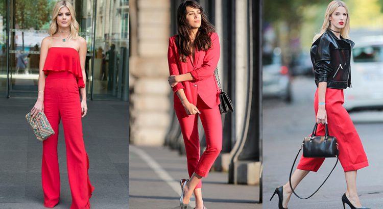 red jumpsuit outfit with jacket