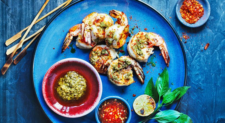 Serve your meal on blue plates