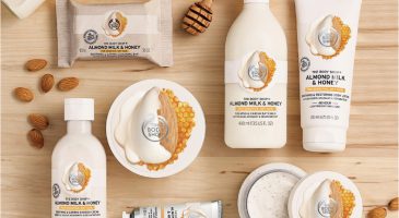 The Body Shop's Almond Milk & Honey range soothes sensitive skin