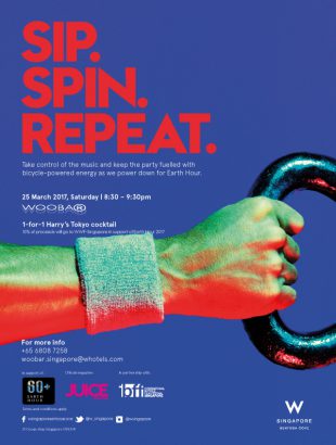 Earth Hour bicycle-powered celebration