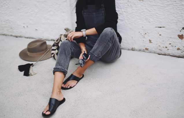 Grey + black