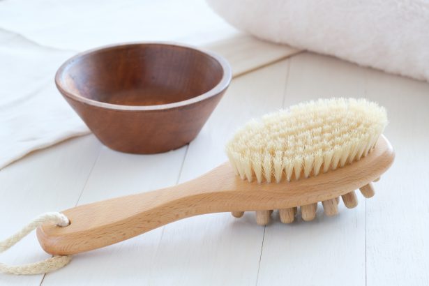 Pick up a dry brush