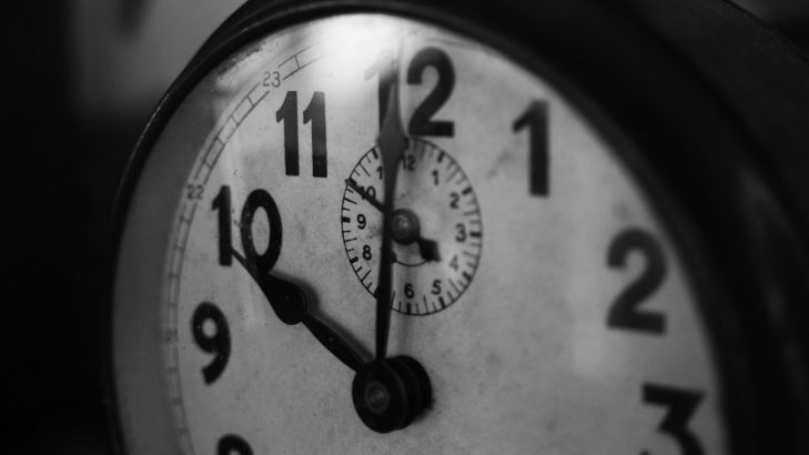 You don't watch the clock